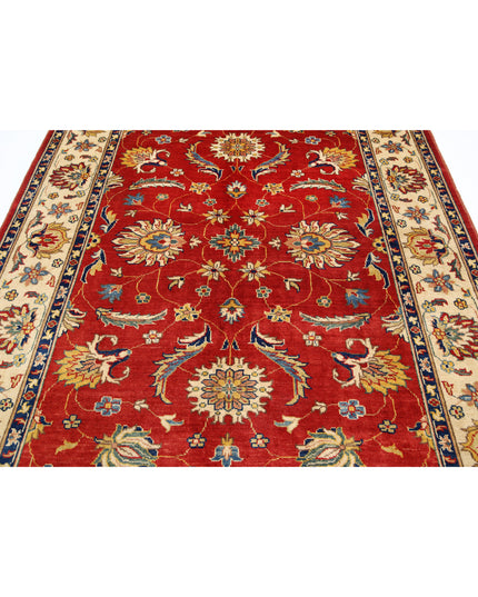 Ziegler 6' 6" X 9' 2" Hand Knotted Wool Rug 6' 6" X 9' 2" (198 X 280) / Rust / Wool
