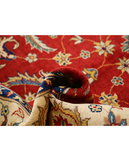 Ziegler 6' 6" X 9' 2" Hand Knotted Wool Rug 6' 6" X 9' 2" (198 X 280) / Rust / Wool