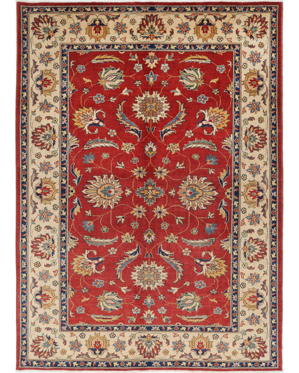 Ziegler 6' 6" X 9' 2" Hand Knotted Wool Rug 6' 6" X 9' 2" (198 X 280) / Rust / Wool