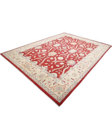 Ziegler 8' 10" X 11' 10" Hand Knotted Wool Rug 8' 10" X 11' 10" (269 X 361) / Rust / Wool