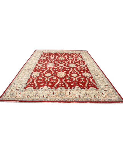 Ziegler 8' 10" X 11' 10" Hand Knotted Wool Rug 8' 10" X 11' 10" (269 X 361) / Rust / Wool