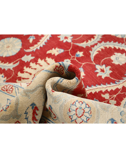 Ziegler 8' 10" X 11' 10" Hand Knotted Wool Rug 8' 10" X 11' 10" (269 X 361) / Rust / Wool