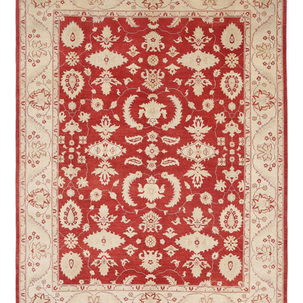 Ziegler 9' 0" X 11' 11" Hand Knotted Wool Rug 9' 0" X 11' 11" (274 X 363) / Rust / Wool