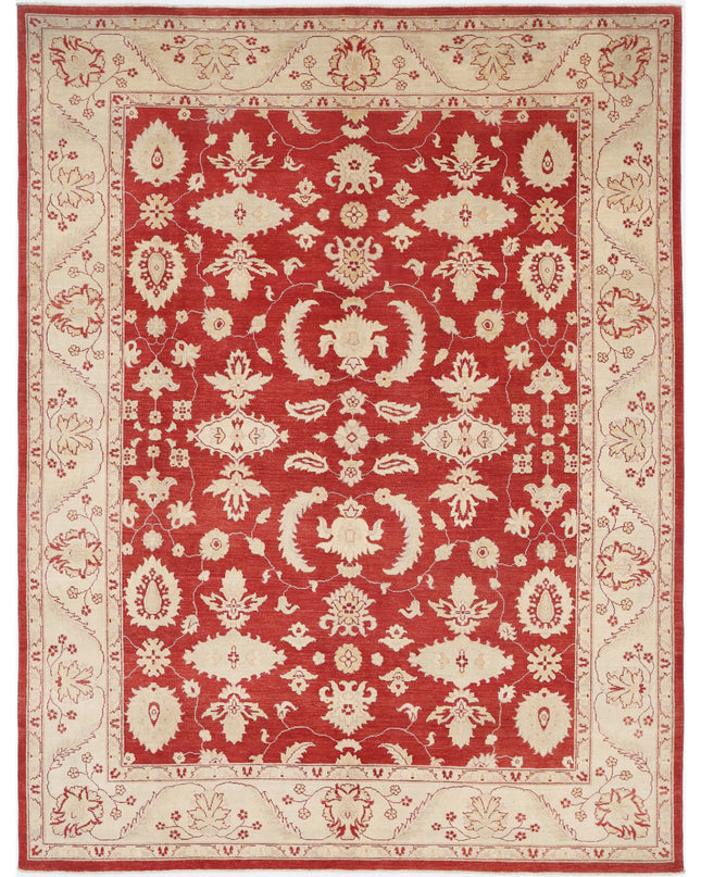 Ziegler 9' 0" X 11' 11" Hand Knotted Wool Rug 9' 0" X 11' 11" (274 X 363) / Rust / Wool