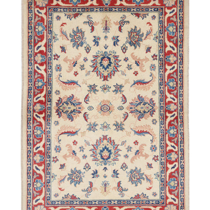 Ziegler 3' 11" X 5' 11" Hand Knotted Wool Rug 3' 11" X 5' 11" (119 X 180) / Ivory / Wool