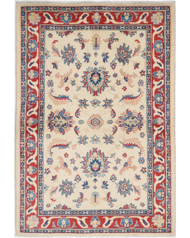 Ziegler 3' 11" X 5' 11" Hand Knotted Wool Rug 3' 11" X 5' 11" (119 X 180) / Ivory / Wool