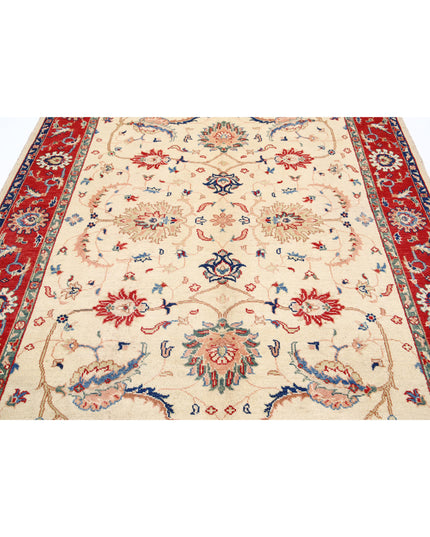 Ziegler 6' 2" X 9' 3" Hand Knotted Wool Rug 6' 2" X 9' 3" (188 X 282) / Ivory / Wool
