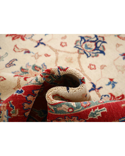 Ziegler 6' 2" X 9' 3" Hand Knotted Wool Rug 6' 2" X 9' 3" (188 X 282) / Ivory / Wool