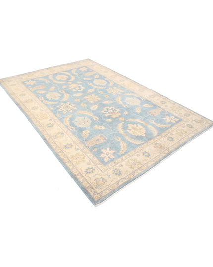 Ziegler 5' 11" X 8' 10" Hand Knotted Wool Rug 5' 11" X 8' 10" (180 X 269) / Blue / Wool