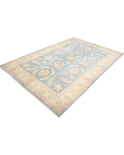 Ziegler 5' 11" X 8' 10" Hand Knotted Wool Rug 5' 11" X 8' 10" (180 X 269) / Blue / Wool