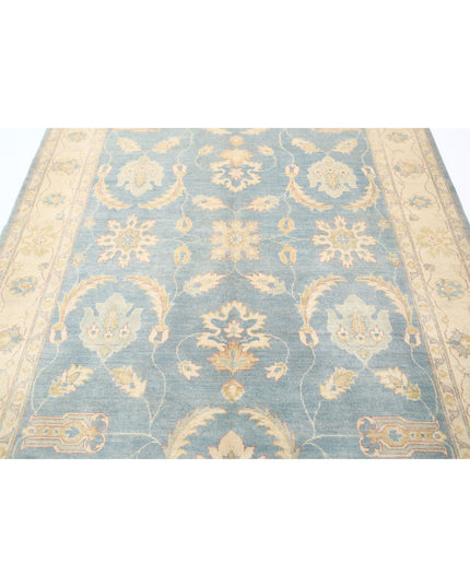 Ziegler 5' 11" X 8' 10" Hand Knotted Wool Rug 5' 11" X 8' 10" (180 X 269) / Blue / Wool