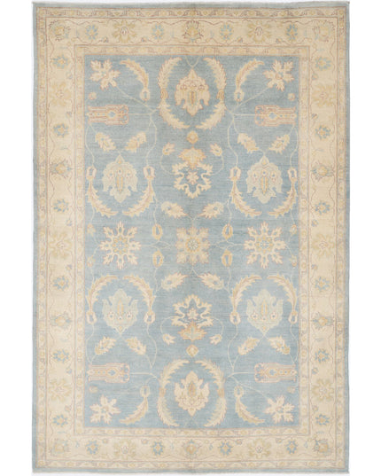 Ziegler 5' 11" X 8' 10" Hand Knotted Wool Rug 5' 11" X 8' 10" (180 X 269) / Blue / Wool