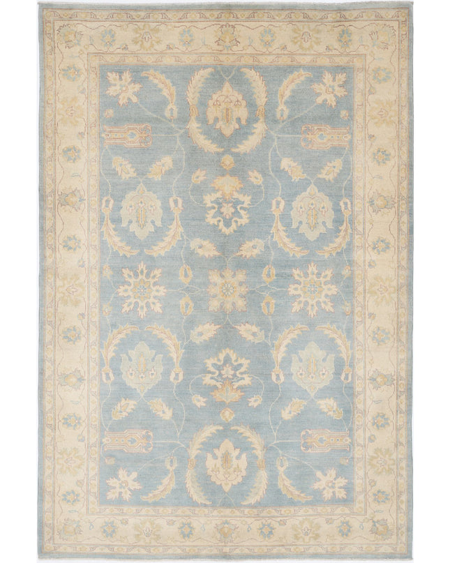 Ziegler 5' 11" X 8' 10" Hand Knotted Wool Rug 5' 11" X 8' 10" (180 X 269) / Blue / Wool
