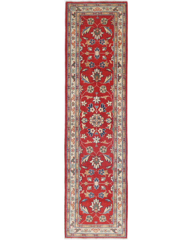 Ziegler 2' 5" X 9' 9" Hand Knotted Wool Rug 2' 5" X 9' 9" (74 X 297) / Red / Wool