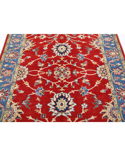 Ziegler 5' 0" X 6' 4" Hand Knotted Wool Rug 5' 0" X 6' 4" (152 X 193) / Red / Wool