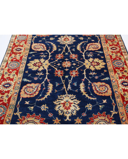 Ziegler 4' 6" X 6' 9" Hand Knotted Wool Rug 4' 6" X 6' 9" (137 X 206) / Blue / Wool
