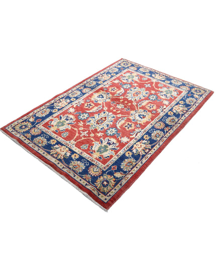 Ziegler 4' 1" X 5' 10" Hand Knotted Wool Rug 4' 1" X 5' 10" (124 X 178) / Red / Wool