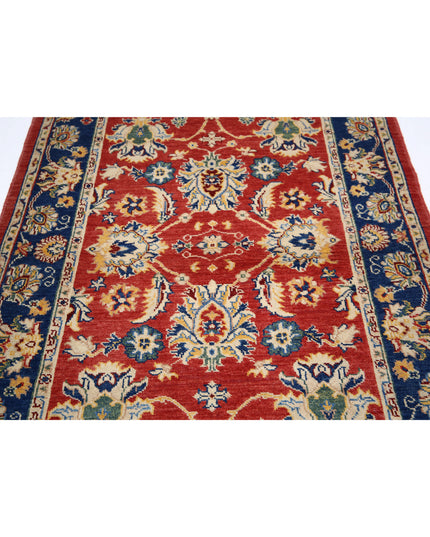 Ziegler 4' 1" X 5' 10" Hand Knotted Wool Rug 4' 1" X 5' 10" (124 X 178) / Red / Wool