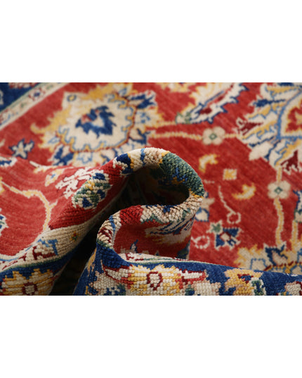 Ziegler 4' 1" X 5' 10" Hand Knotted Wool Rug 4' 1" X 5' 10" (124 X 178) / Red / Wool