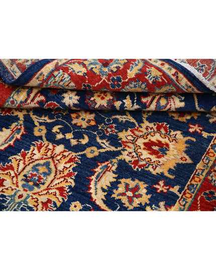 Ziegler 4' 0" X 6' 0" Hand Knotted Wool Rug 4' 0" X 6' 0" (122 X 183) / Blue / Wool