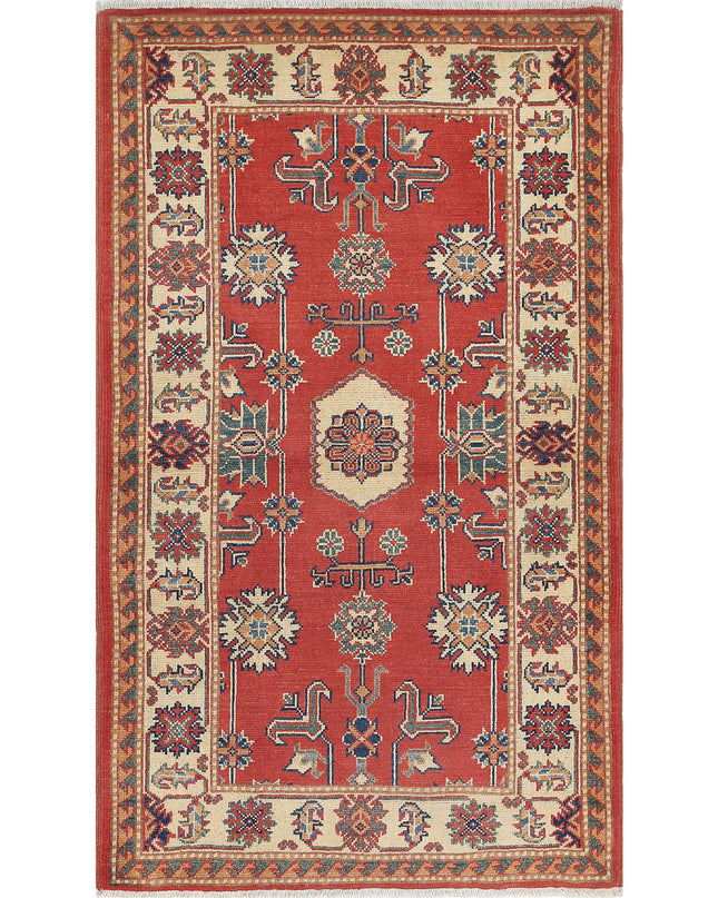 Ziegler 3' 0" X 5' 1" Hand Knotted Wool Rug 3' 0" X 5' 1" (91 X 155) / Red / Wool