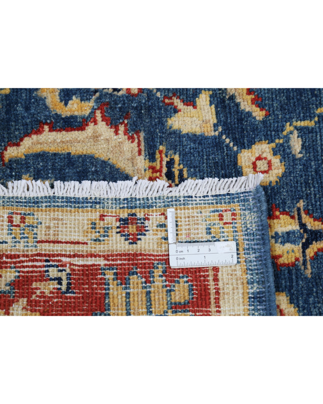 Ziegler 3' 4" X 4' 9" Hand Knotted Wool Rug 3' 4" X 4' 9" (101 X 145) / Blue / Wool