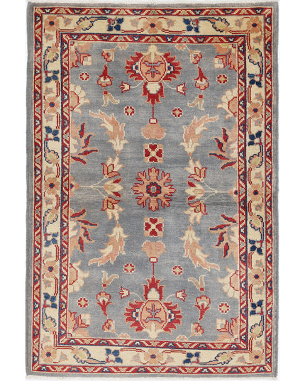 Ziegler 3' 1" X 4' 8" Hand Knotted Wool Rug 3' 1" X 4' 8" (94 X 142) / Grey / Wool