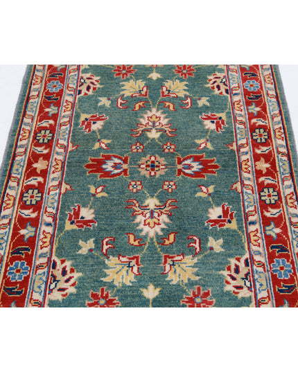 Ziegler 3' 2" X 4' 10" Hand Knotted Wool Rug 3' 2" X 4' 10" (97 X 147) / Green / Wool