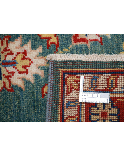 Ziegler 3' 2" X 4' 10" Hand Knotted Wool Rug 3' 2" X 4' 10" (97 X 147) / Green / Wool