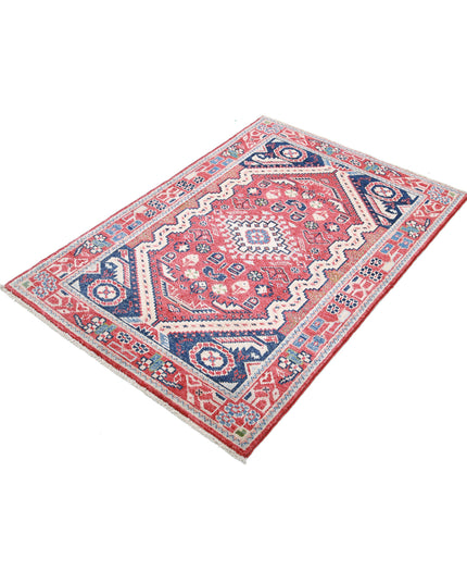 Ziegler 3' 3" X 4' 1" Hand Knotted Wool Rug 3' 3" X 4' 1" (99 X 124) / Red / Wool