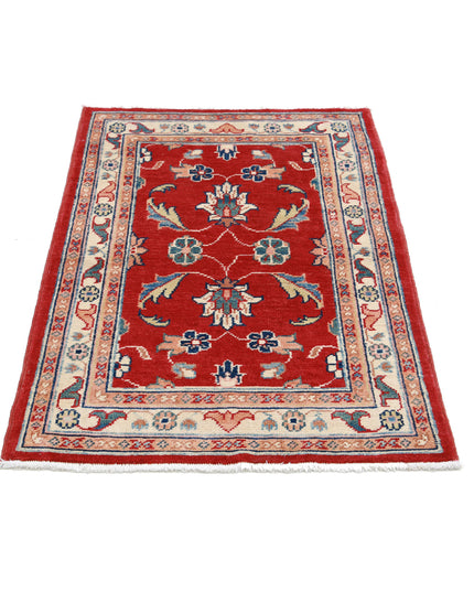 Ziegler 2' 8" X 3' 10" Hand Knotted Wool Rug 2' 8" X 3' 10" (81 X 117) / Red / Wool