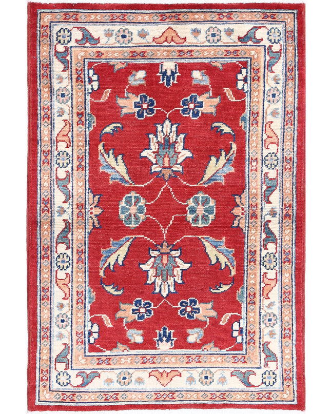 Ziegler 2' 8" X 3' 10" Hand Knotted Wool Rug 2' 8" X 3' 10" (81 X 117) / Red / Wool