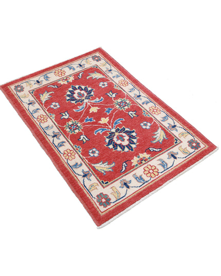 Ziegler 2' 7" X 3' 8" Hand Knotted Wool Rug 2' 7" X 3' 8" (79 X 112) / Red / Wool