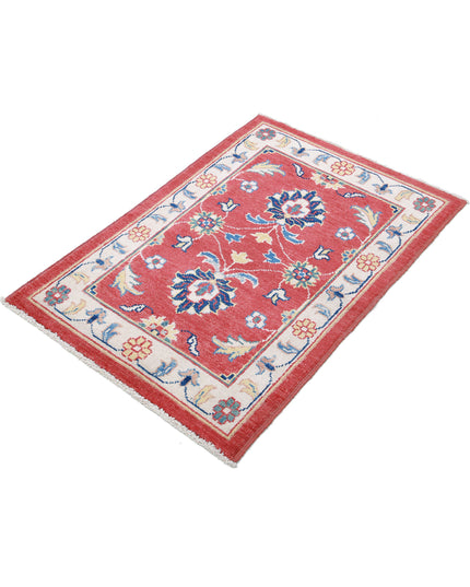 Ziegler 2' 7" X 3' 8" Hand Knotted Wool Rug 2' 7" X 3' 8" (79 X 112) / Red / Wool