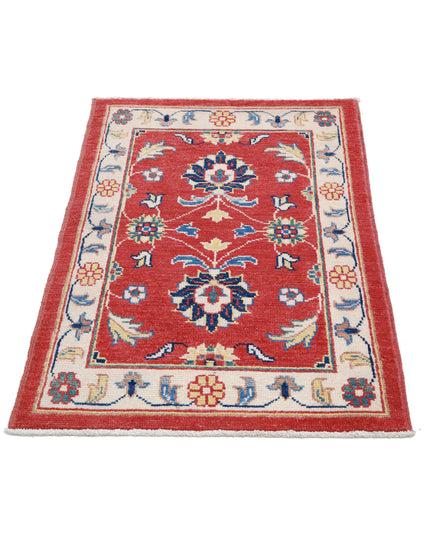 Ziegler 2' 7" X 3' 8" Hand Knotted Wool Rug 2' 7" X 3' 8" (79 X 112) / Red / Wool