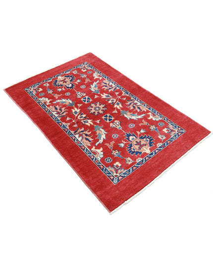Ziegler 3' 0" X 4' 5" Hand Knotted Wool Rug 3' 0" X 4' 5" (91 X 135) / Red / Wool