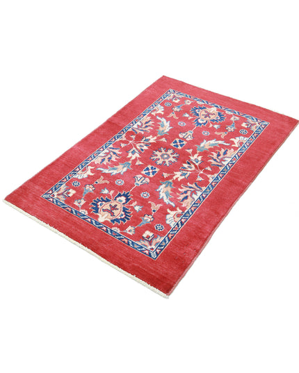 Ziegler 3' 0" X 4' 5" Hand Knotted Wool Rug 3' 0" X 4' 5" (91 X 135) / Red / Wool