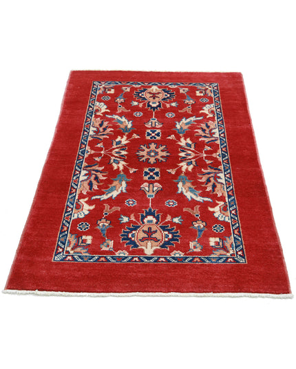 Ziegler 3' 0" X 4' 5" Hand Knotted Wool Rug 3' 0" X 4' 5" (91 X 135) / Red / Wool