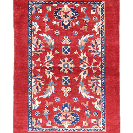 Ziegler 3' 0" X 4' 5" Hand Knotted Wool Rug 3' 0" X 4' 5" (91 X 135) / Red / Wool