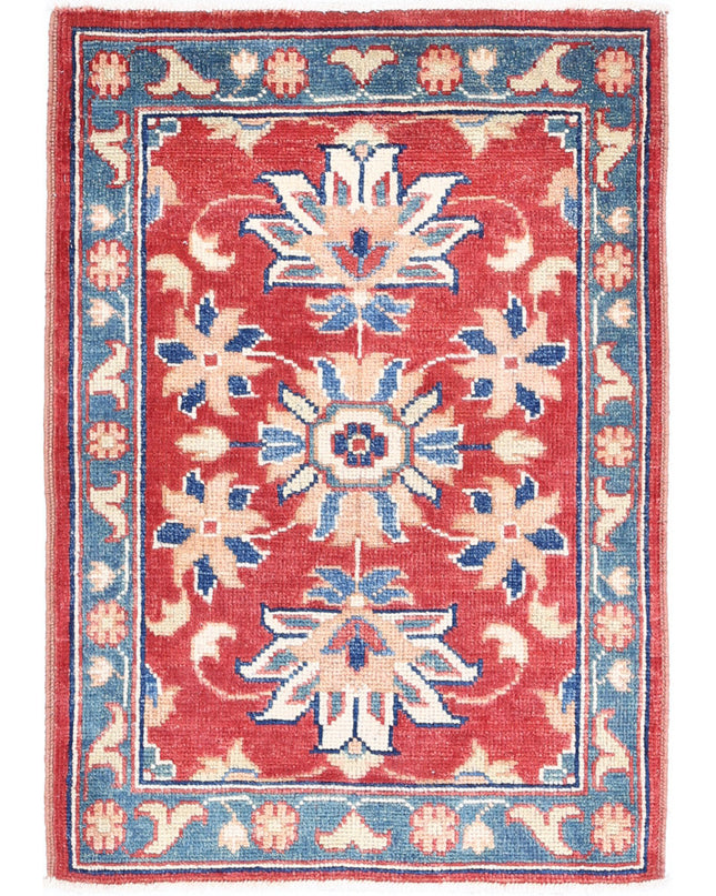 Ziegler 2' 2" X 3' 0" Hand Knotted Wool Rug 2' 2" X 3' 0" (66 X 91) / Red / Wool
