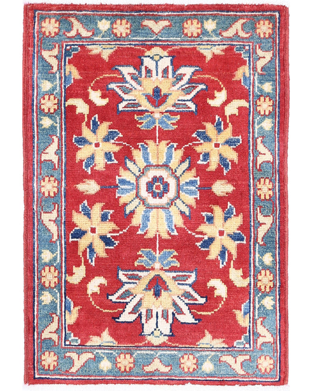 Ziegler 2' 0" X 2' 10" Hand Knotted Wool Rug 2' 0" X 2' 10" (61 X 86) / Red / Wool