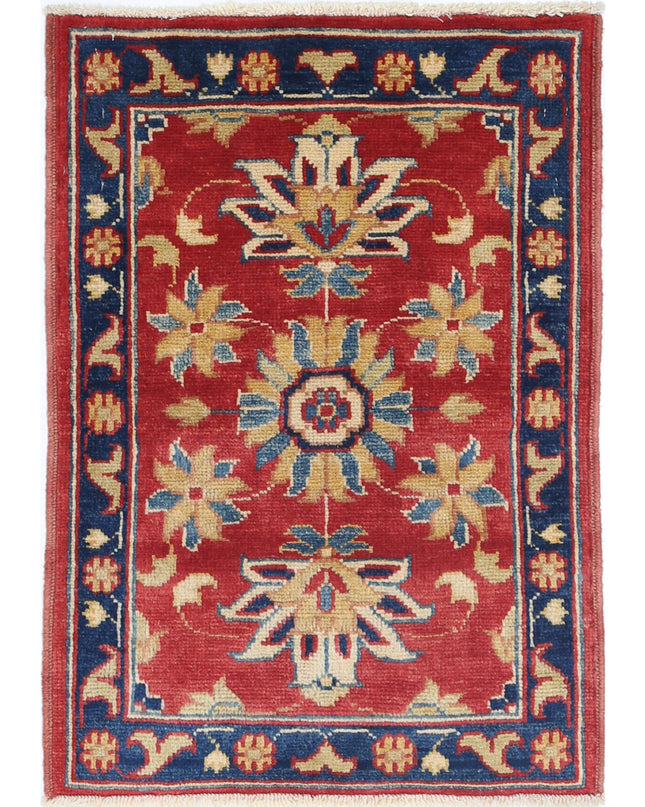 Ziegler 2' 0" X 2' 10" Hand Knotted Wool Rug 2' 0" X 2' 10" (61 X 86) / Red / Wool