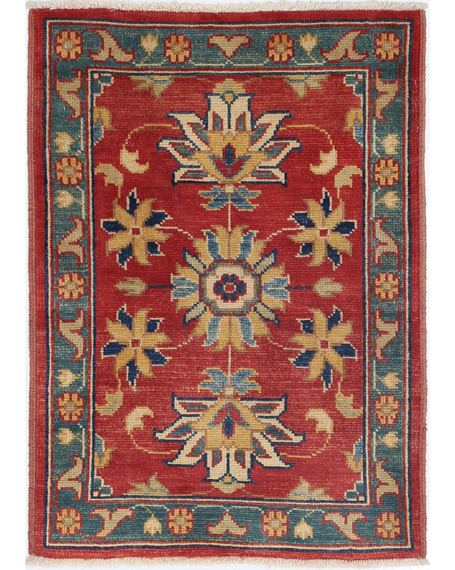 Ziegler 2' 2" X 3' 0" Hand Knotted Wool Rug 2' 2" X 3' 0" (66 X 91) / Red / Wool