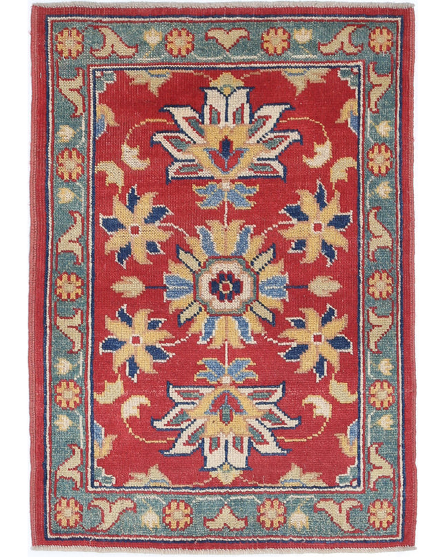 Ziegler 2' 1" X 3' 0" Hand Knotted Wool Rug 2' 1" X 3' 0" (63 X 91) / Red / Wool