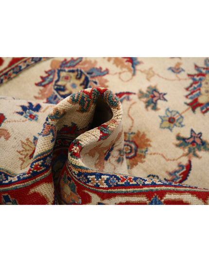 Ziegler 4' 0" X 5' 11" Hand Knotted Wool Rug 4' 0" X 5' 11" (122 X 180) / Ivory / Wool