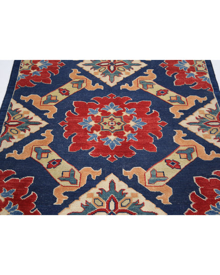 Ziegler 4' 0" X 6' 0" Hand Knotted Wool Rug 4' 0" X 6' 0" (122 X 183) / Blue / Wool