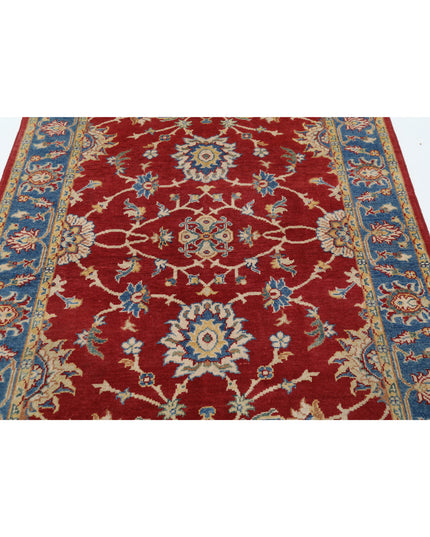 Ziegler 5' 1" X 6' 6" Hand Knotted Wool Rug 5' 1" X 6' 6" (155 X 198) / Red / Wool