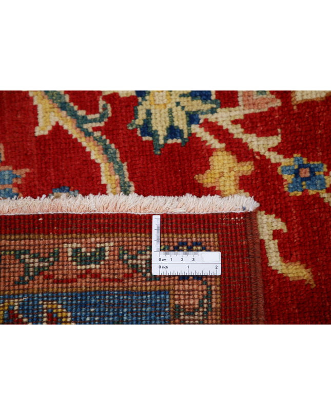 Ziegler 6' 6" X 9' 8" Hand Knotted Wool Rug 6' 6" X 9' 8" (198 X 295) / Red / Wool