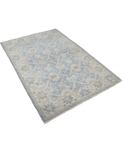 Ziegler 3' 11" X 5' 10" Hand Knotted Wool Rug 3' 11" X 5' 10" (119 X 178) / Blue / Wool