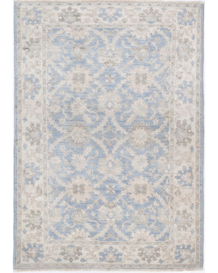 Ziegler 3' 11" X 5' 10" Hand Knotted Wool Rug 3' 11" X 5' 10" (119 X 178) / Blue / Wool